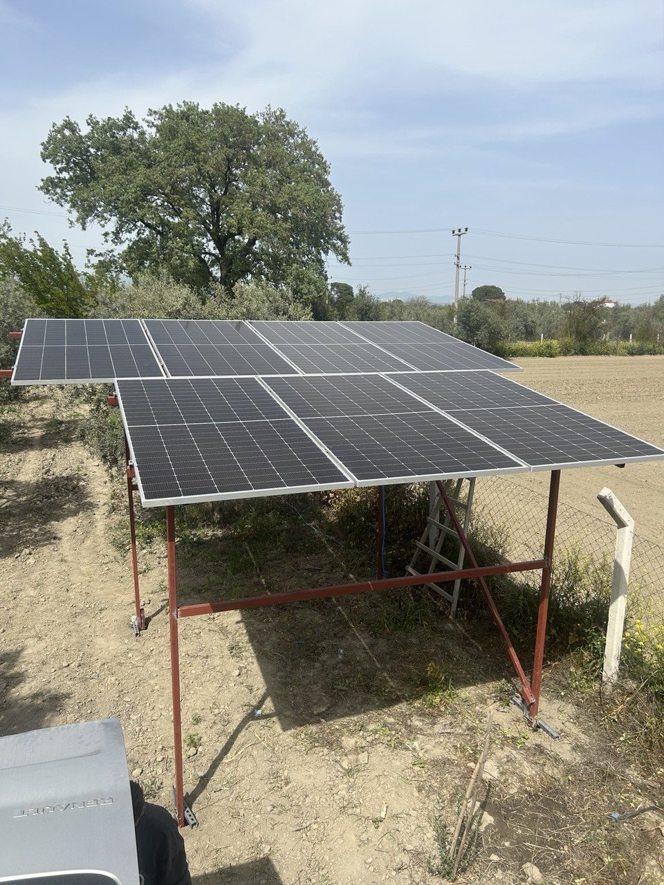 Muğla Dalaman'de kurulan 2 HP güneş enerjili sulama sistemi