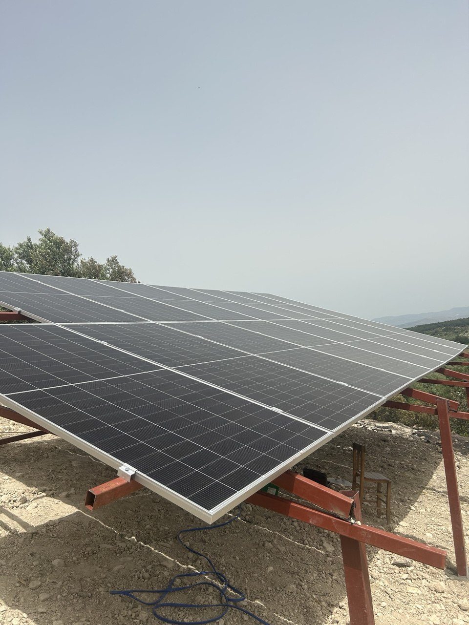 Manisa Saruhanlı'de kurulan 5.5 HP güneş enerjili sulama sistemi