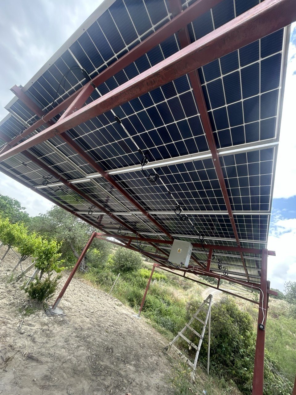 Manisa Akhisar'de kurulan 5.5 HP güneş enerjili sulama sistemi
