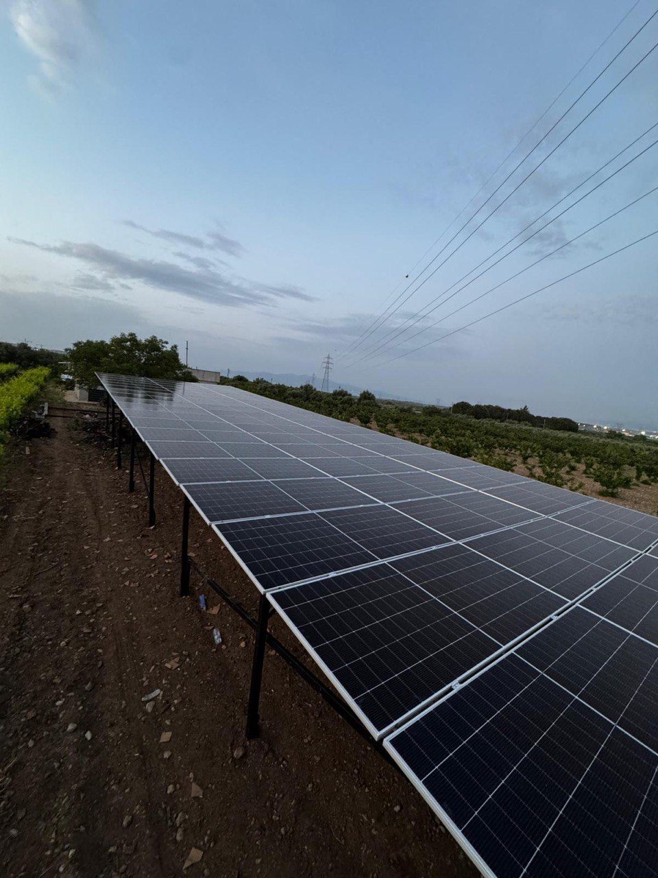 Manisa Sancaklıbozköy'de kurulan 30 HP güneş enerjili sulama sistemi